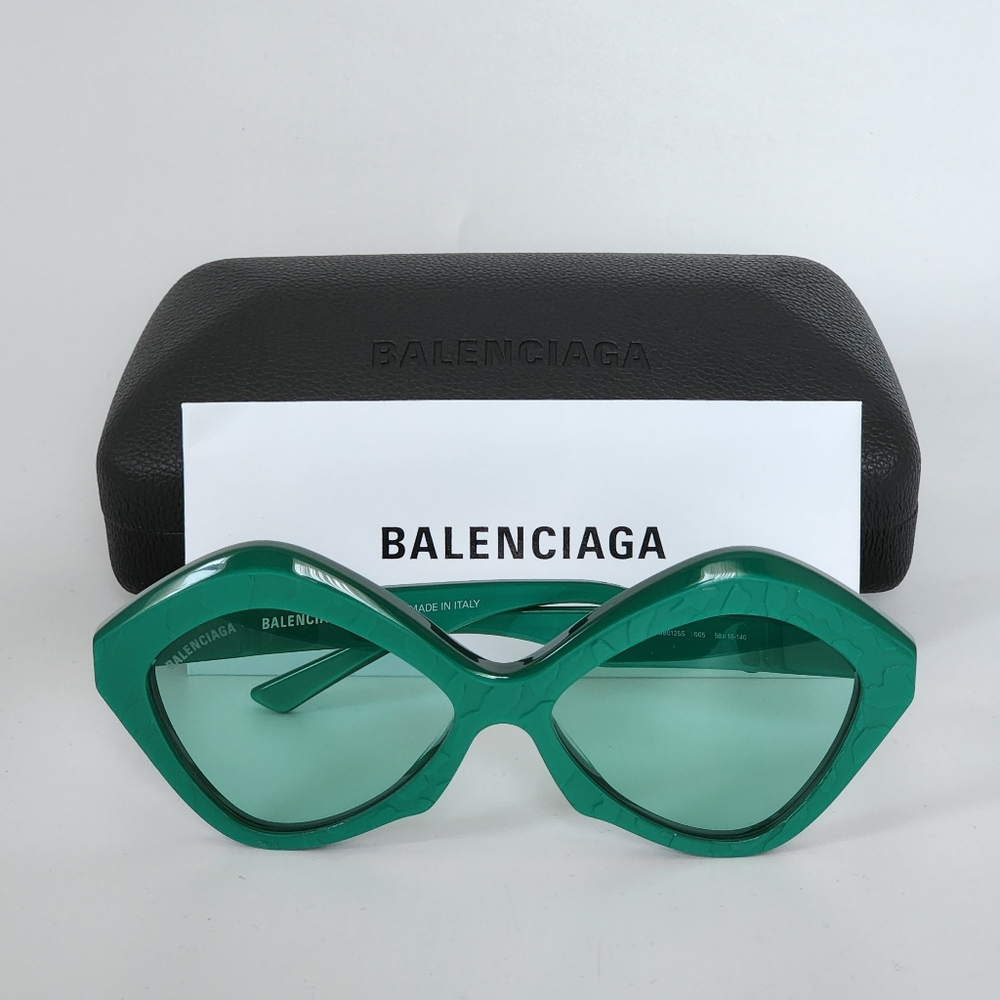 BALENCIAGA Power Cat Geometric Sunglasses NEW AUTHENTIC